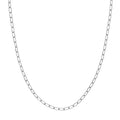 3.45mm Paper Clip Chain with Lobster Lock