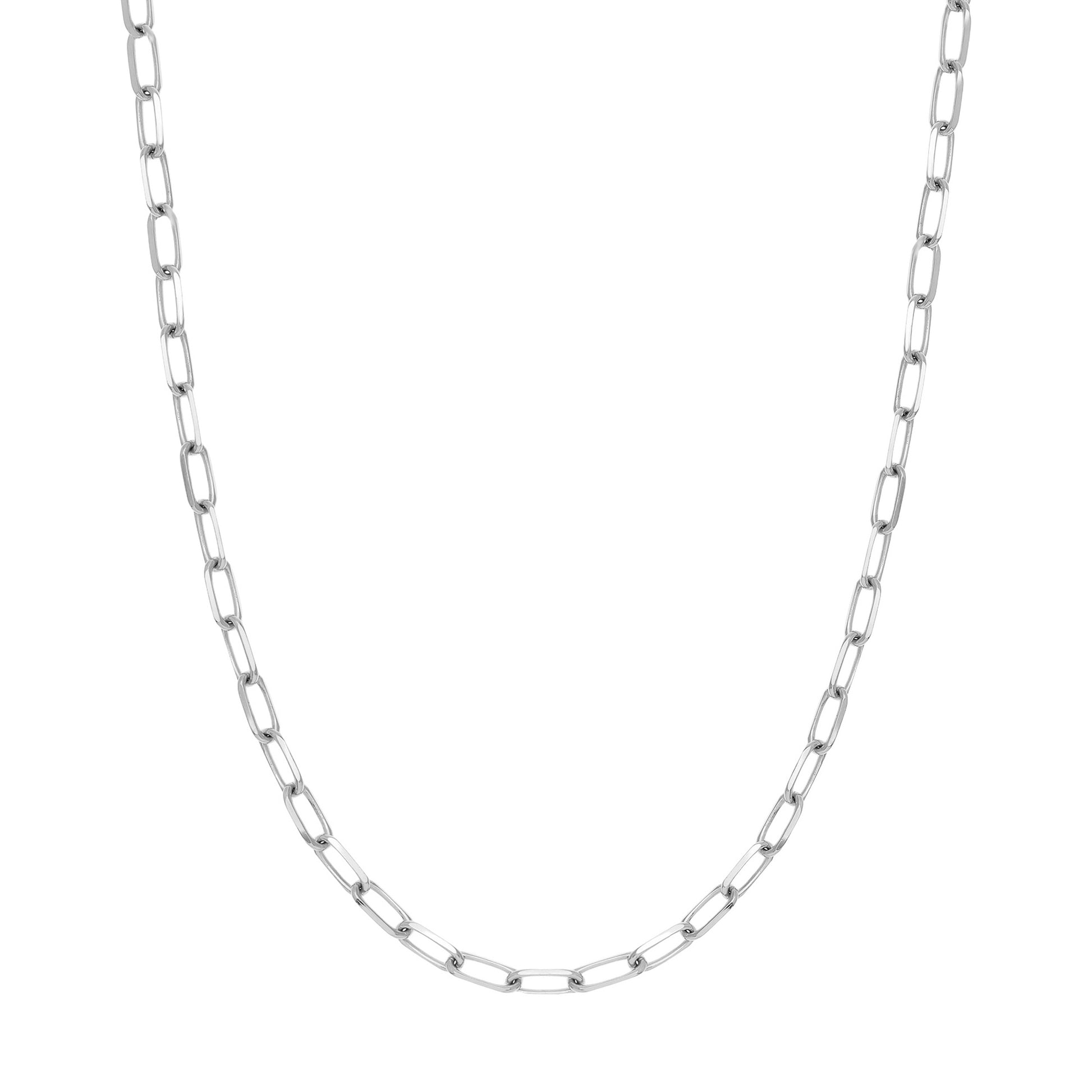 5.25mm Paper Clip Chain with Lobster Lock