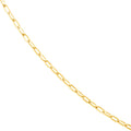 2.5mm Paper Clip Chain with Pear Shape Lock