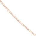 1.30mm Paper Clip Chain with Pear Shape Lobster Lock