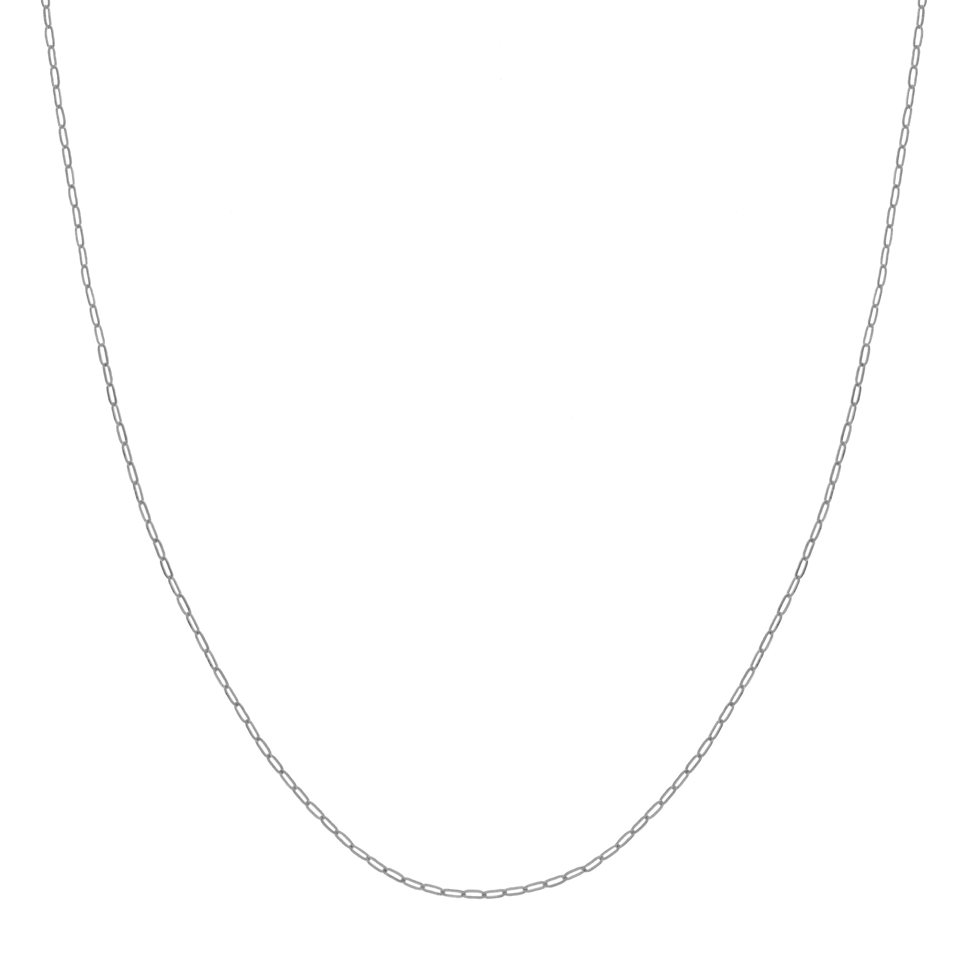 1.30mm Paper Clip Chain with Pear Shape Lobster Lock