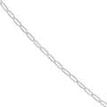 1.30mm Paper Clip Chain with Pear Shape Lobster Lock