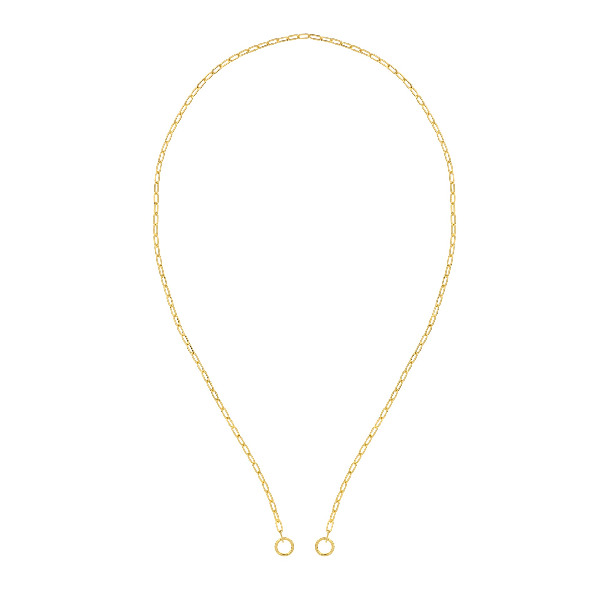 2.50mm Open Paper Clip Split Chain