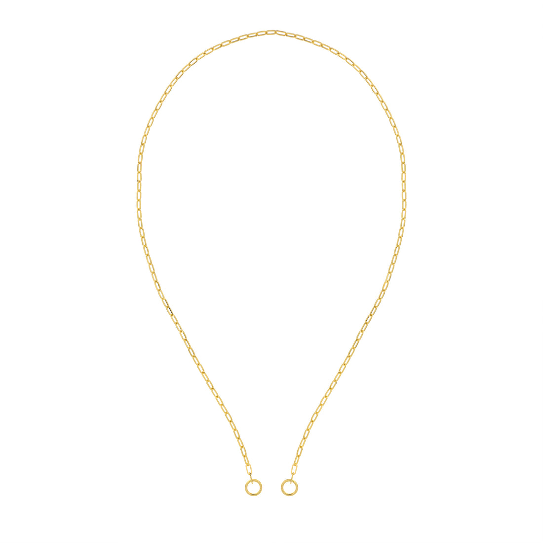 2.5mm Open Paper Clip Split Chain