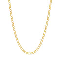 2.45mm Hollow Beveled Figaro Chain