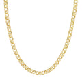 8mm Hollow Rolo Chain with Pear Lobster Lock