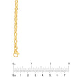4.5mm Hollow Oval Forzentina Chain with Pear Lock