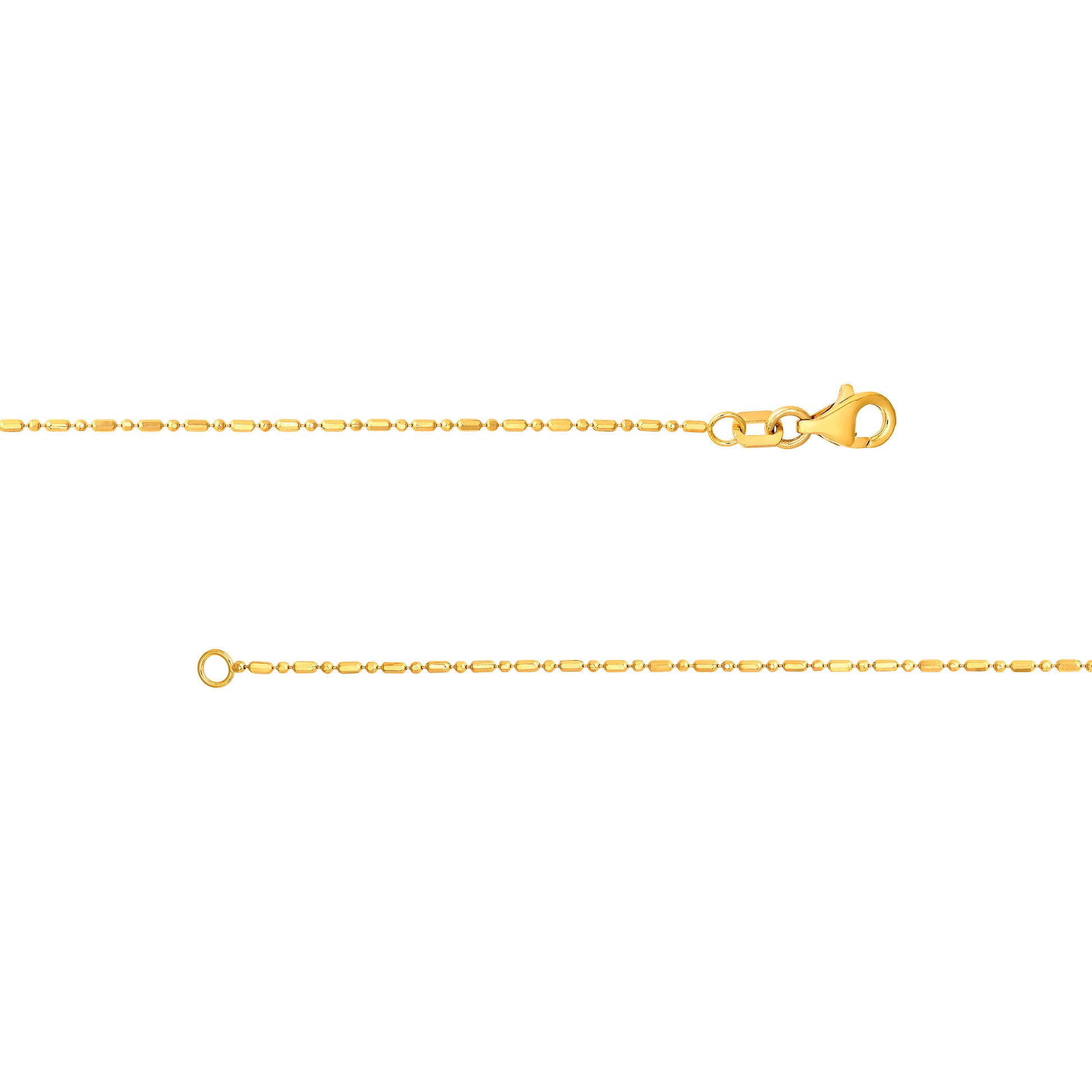 1.0mm D/C Bead and Bar Chain