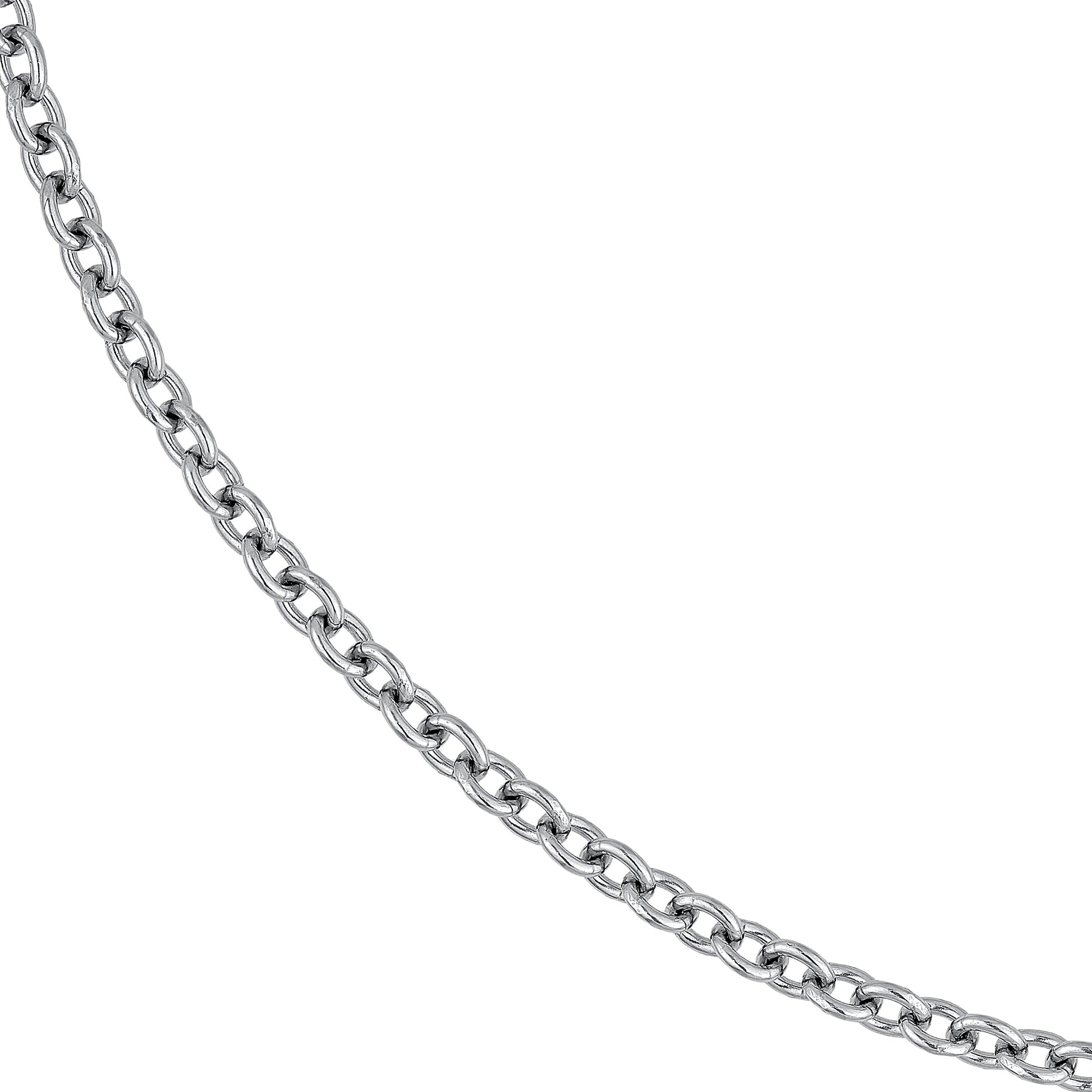 2.50mm Sterling Silver Open Cable Chain