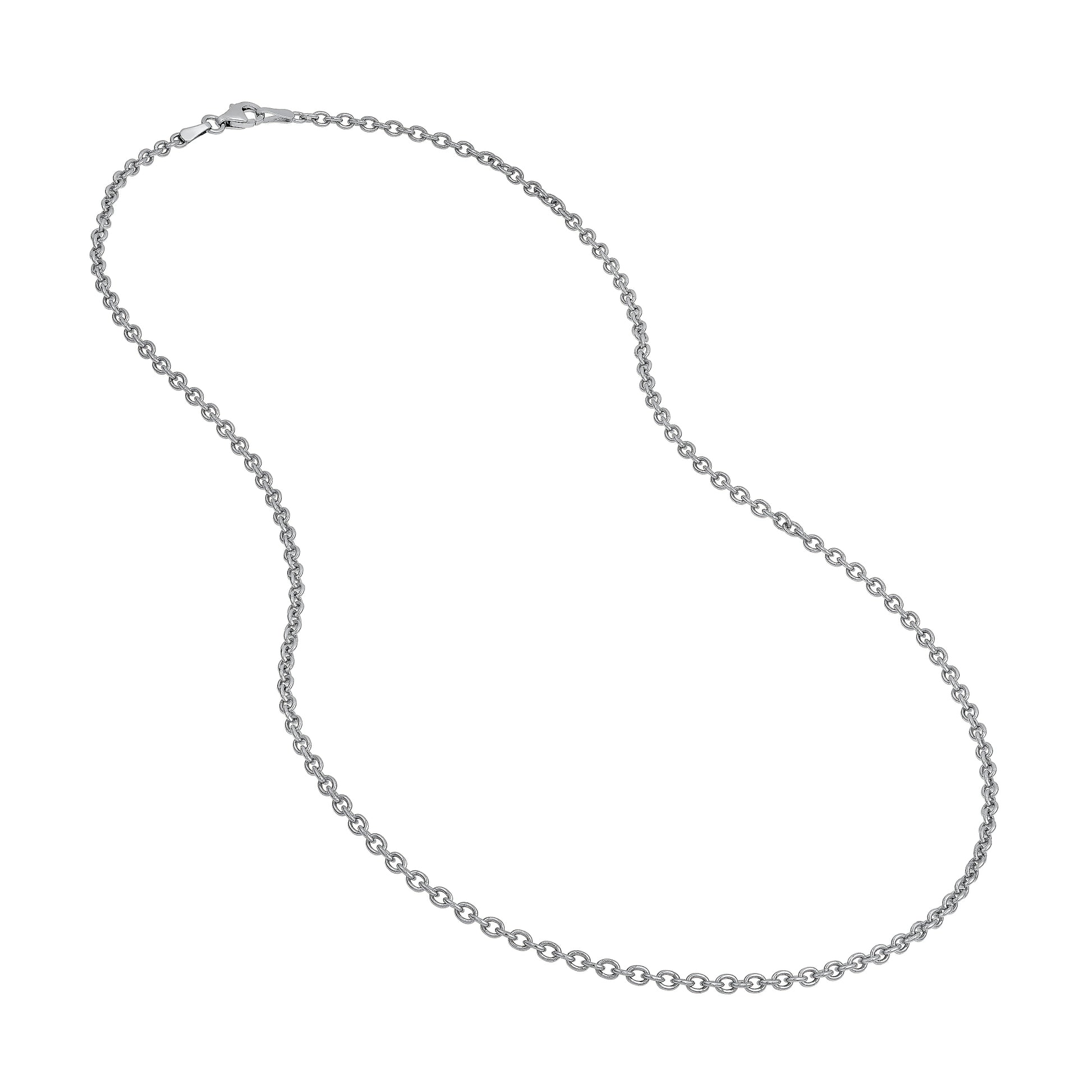 2.50mm Sterling Silver Open Cable Chain