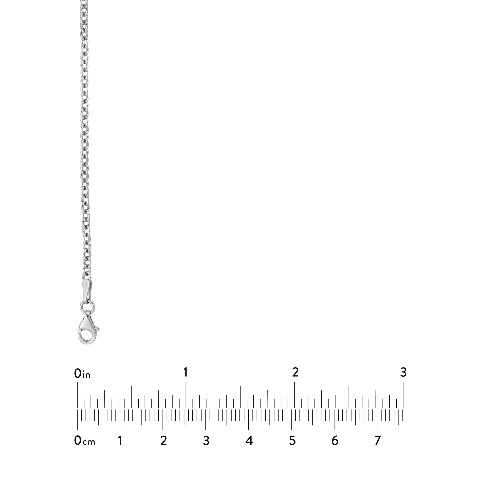 2.50mm Sterling Silver Open Cable Chain