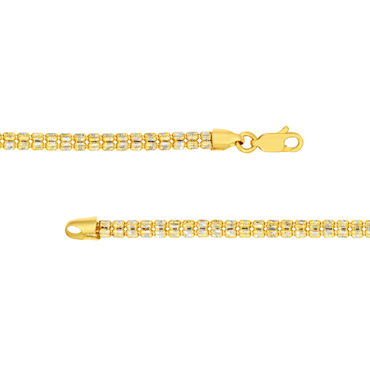 3.60mm Pave Two-Tone D/C Ice Chain