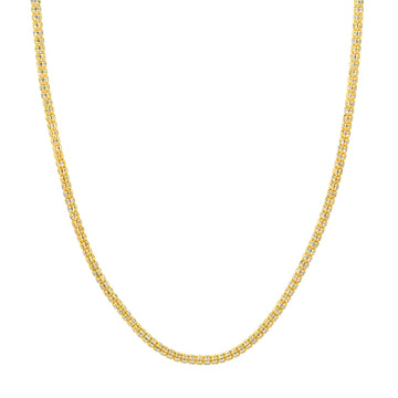 3.60mm Pave Two-Tone D/C Ice Chain
