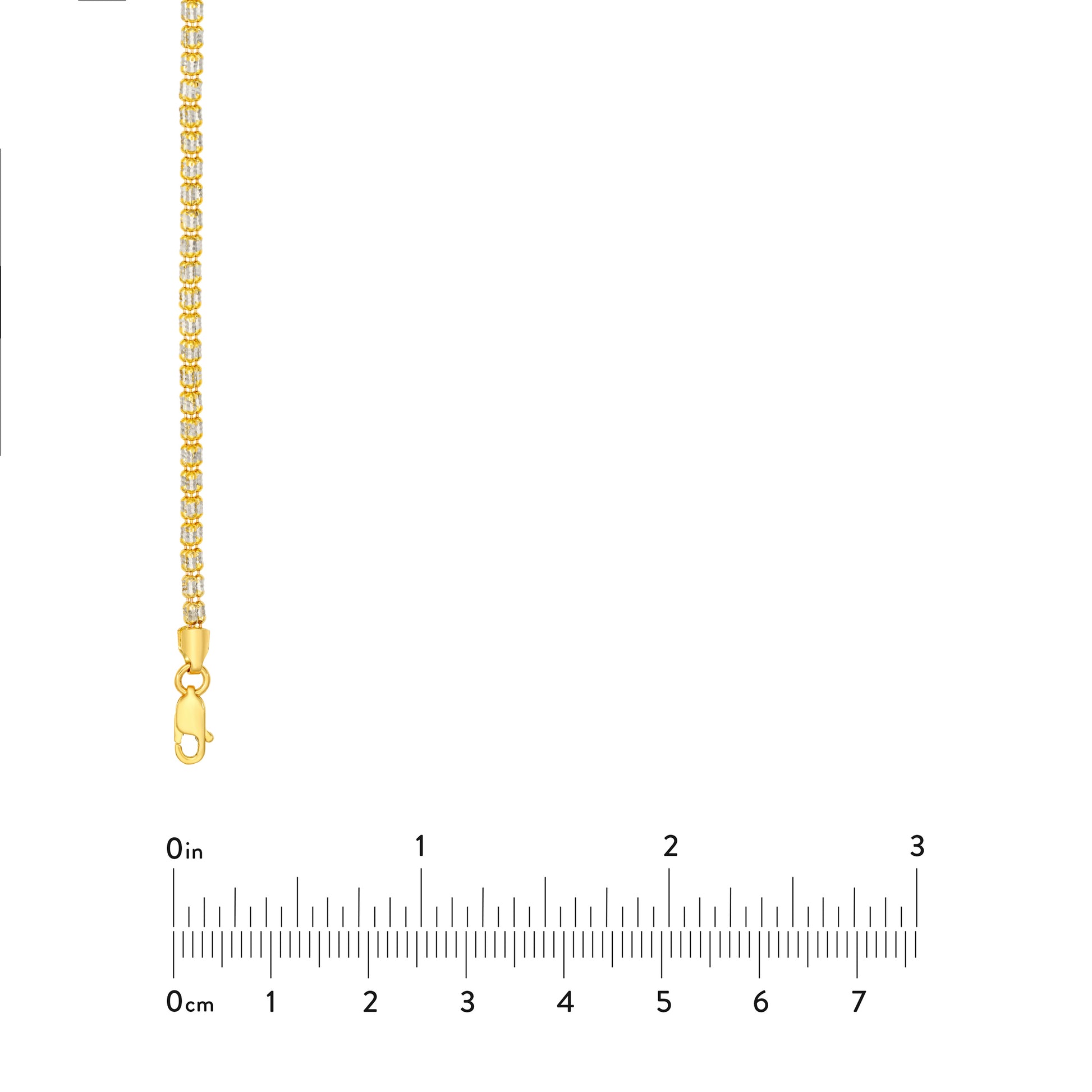2.40mm Two-Tone Ice Chain [3 Row]