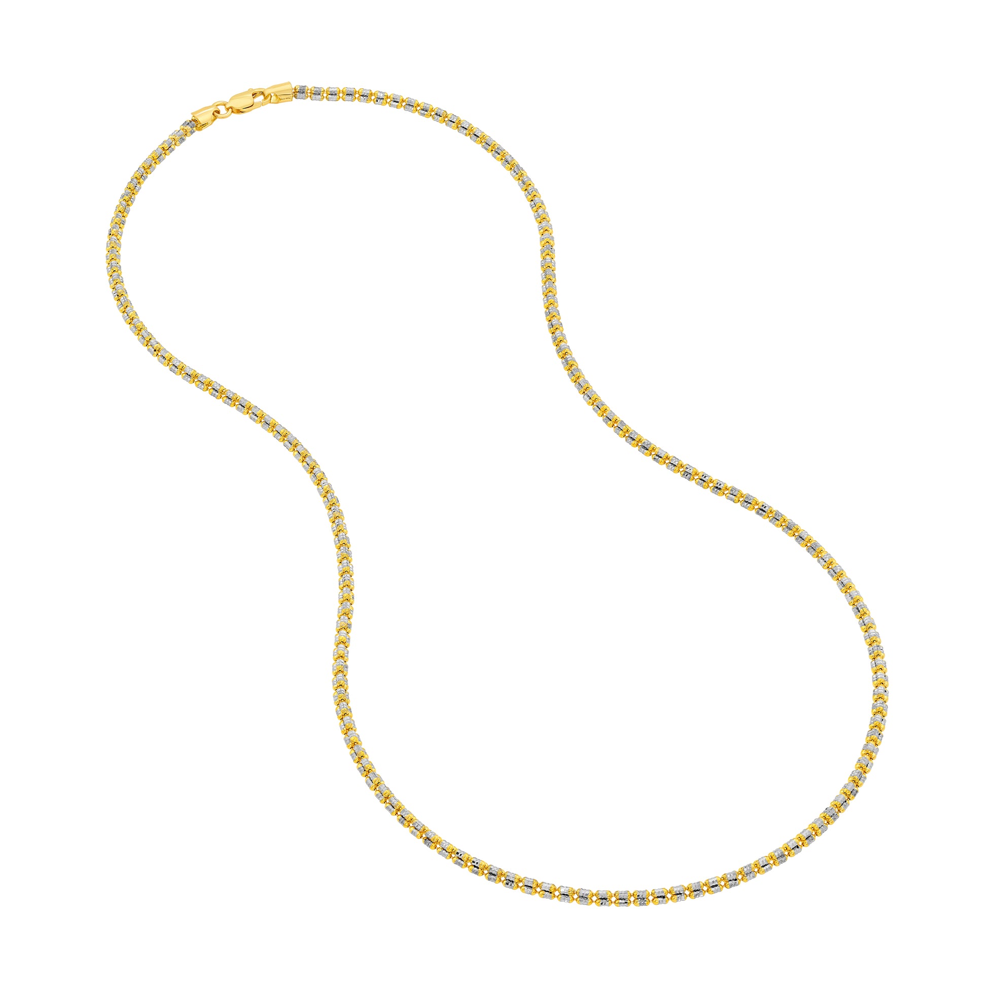 2.40mm Two-Tone Ice Chain [3 Row]