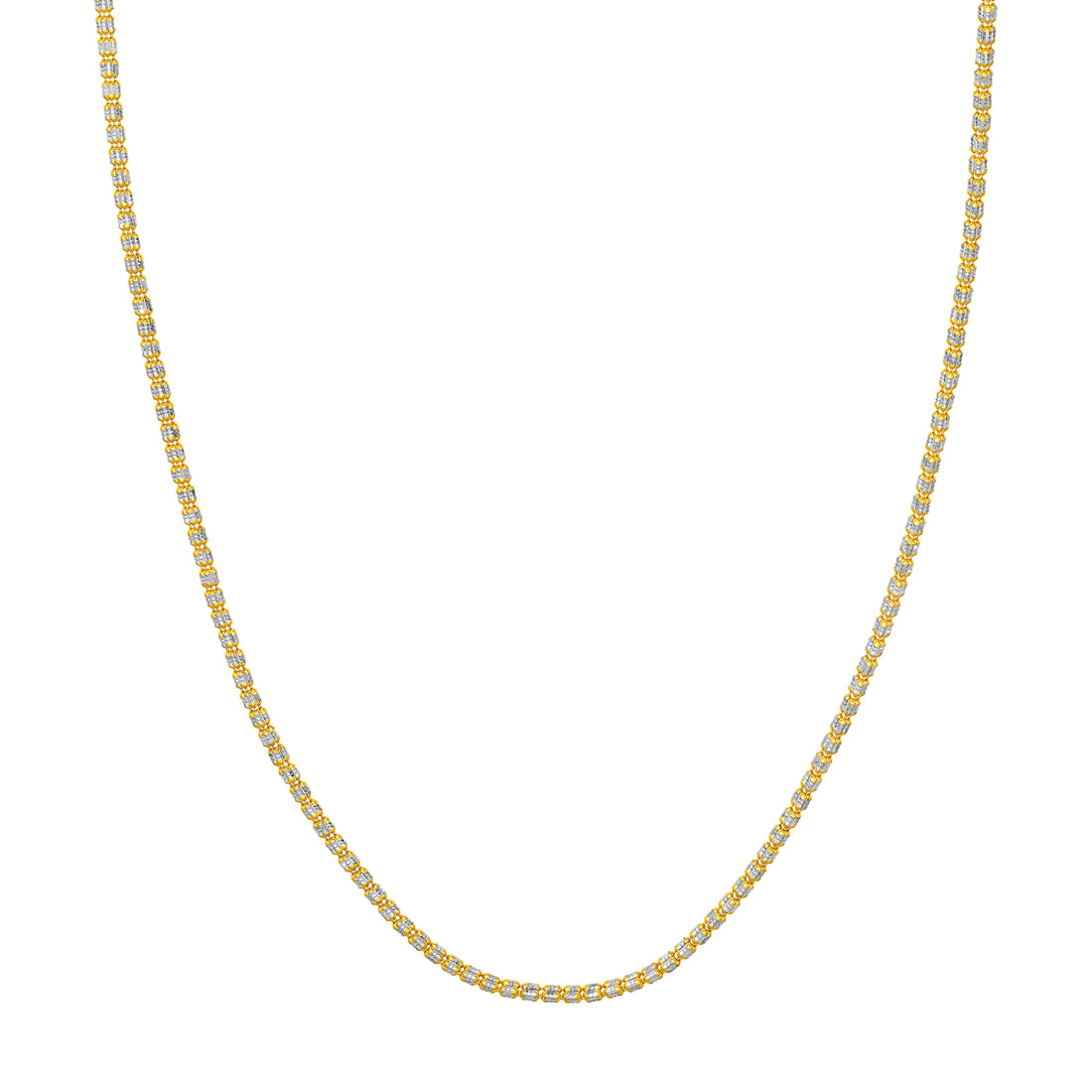 2.40mm Two-Tone Ice Chain [3 Row]