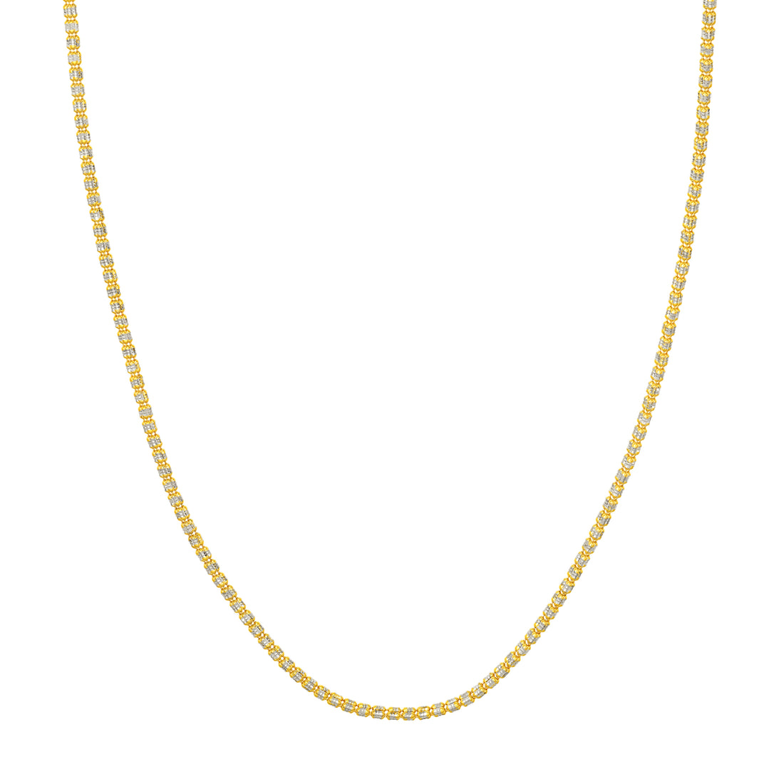 2.40mm Two-Tone Ice Chain [3 Row]