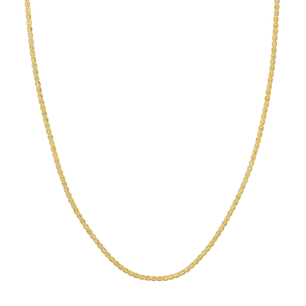 2.40mm Two-Tone Ice Chain [3 Row]