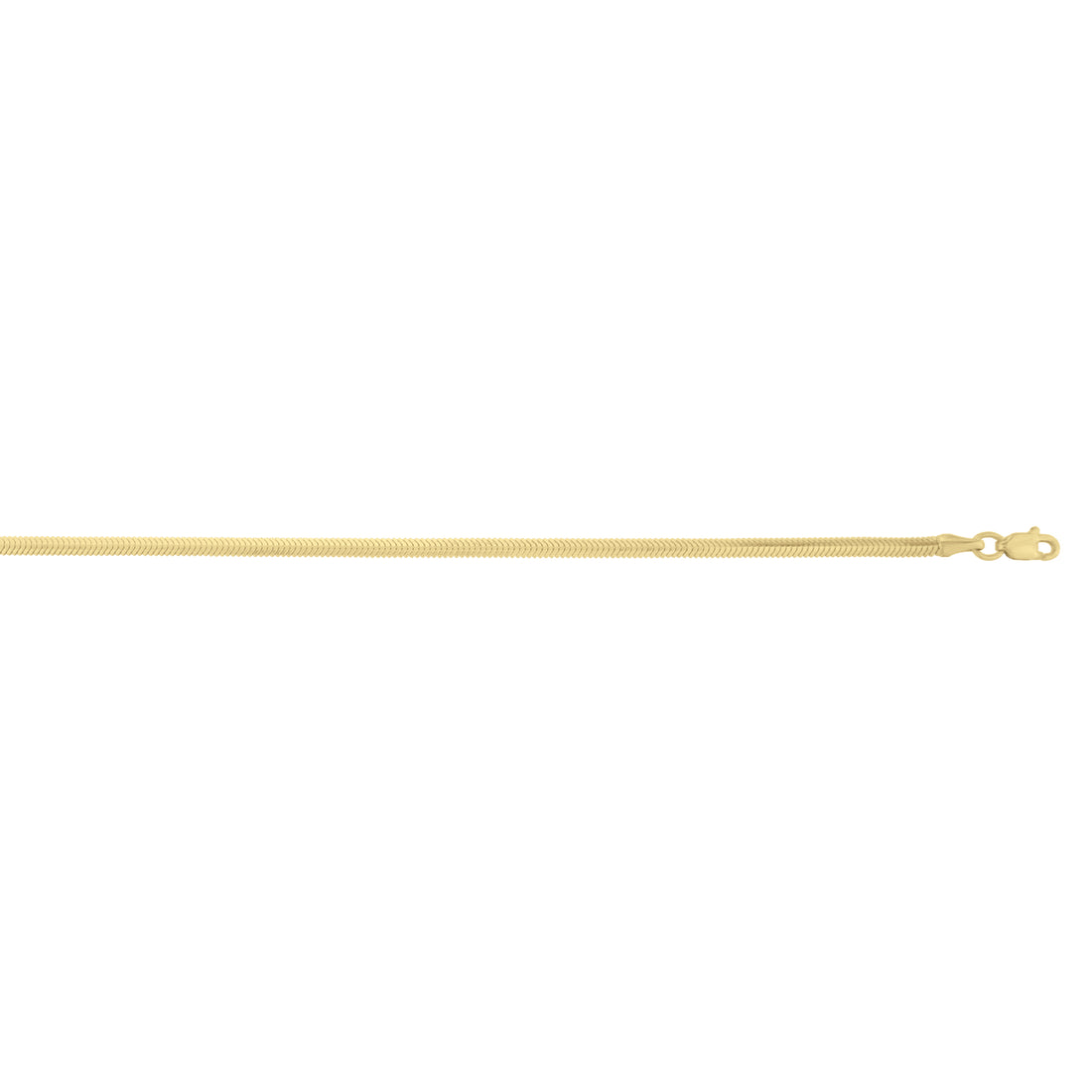 14K 2.6mm Oval Snake Chain