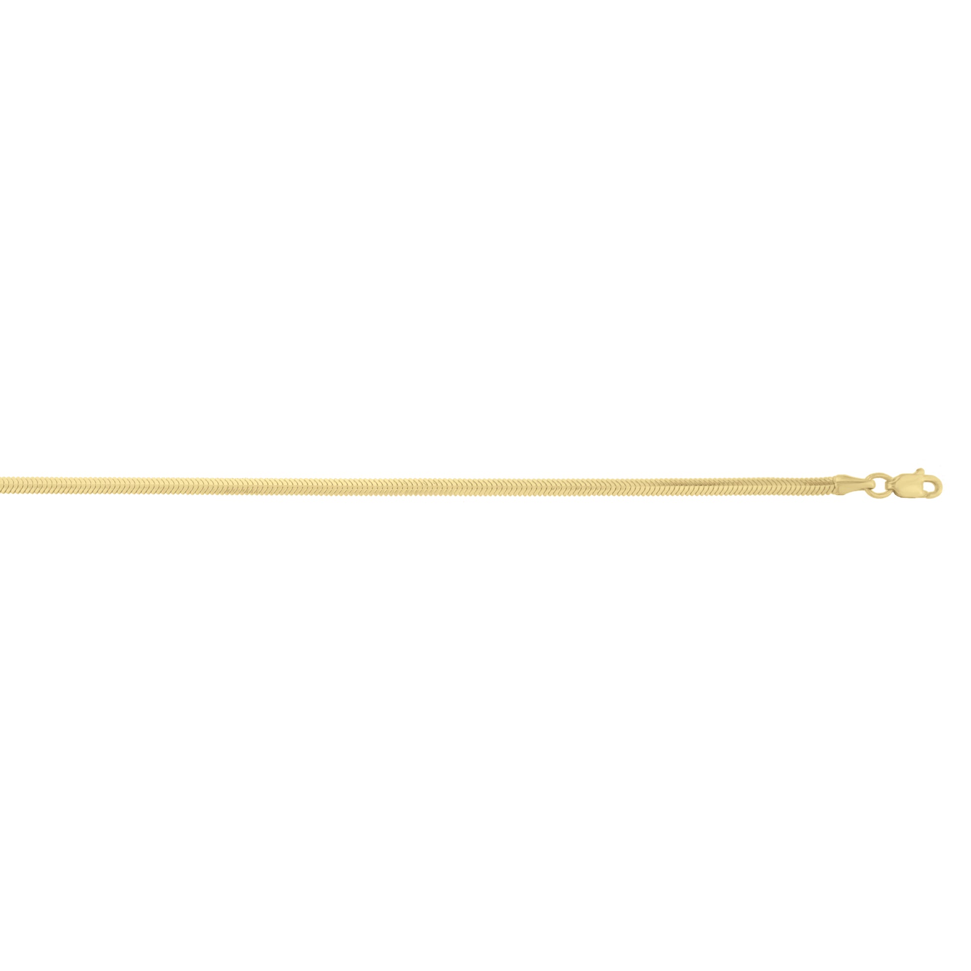 14K 2.6mm Oval Snake Chain