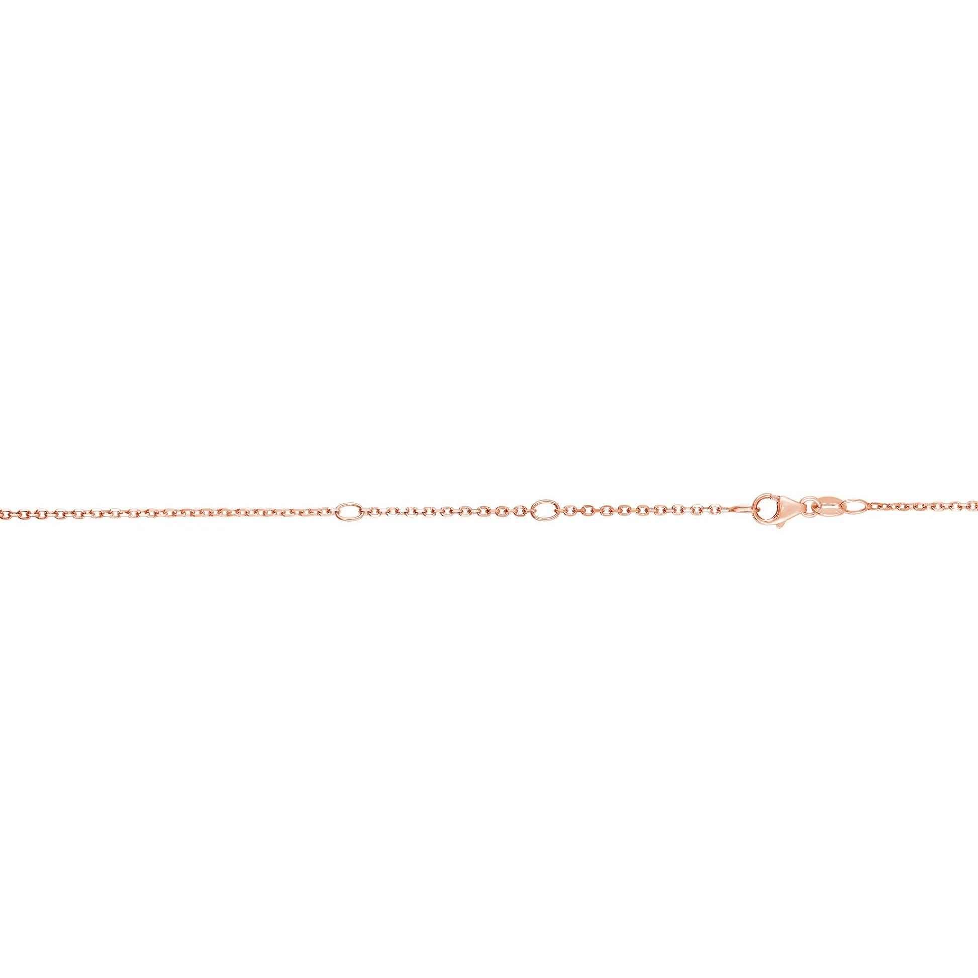 14K Gold 1.2mm Double Extendable Cable Chain