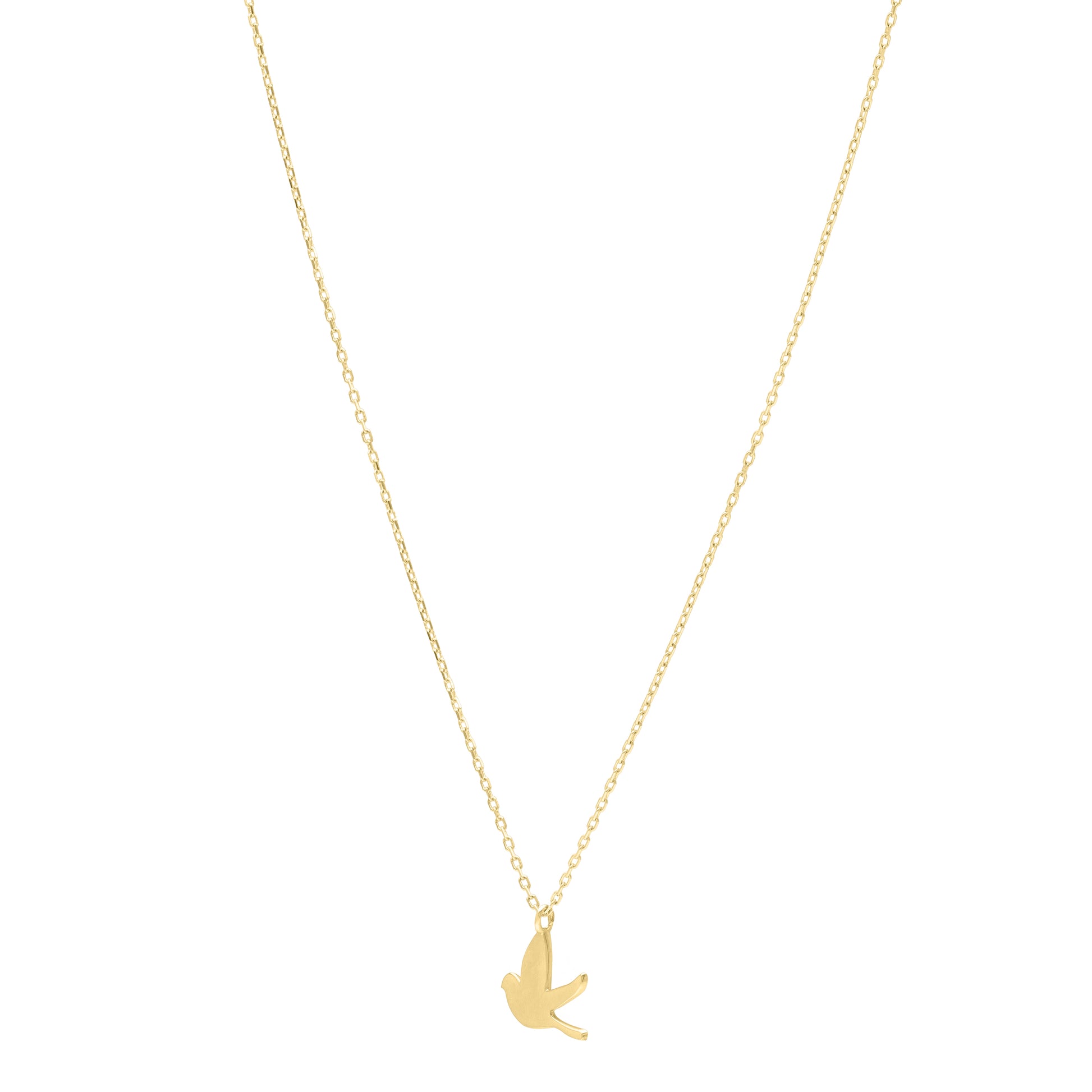 14K Dove Necklace