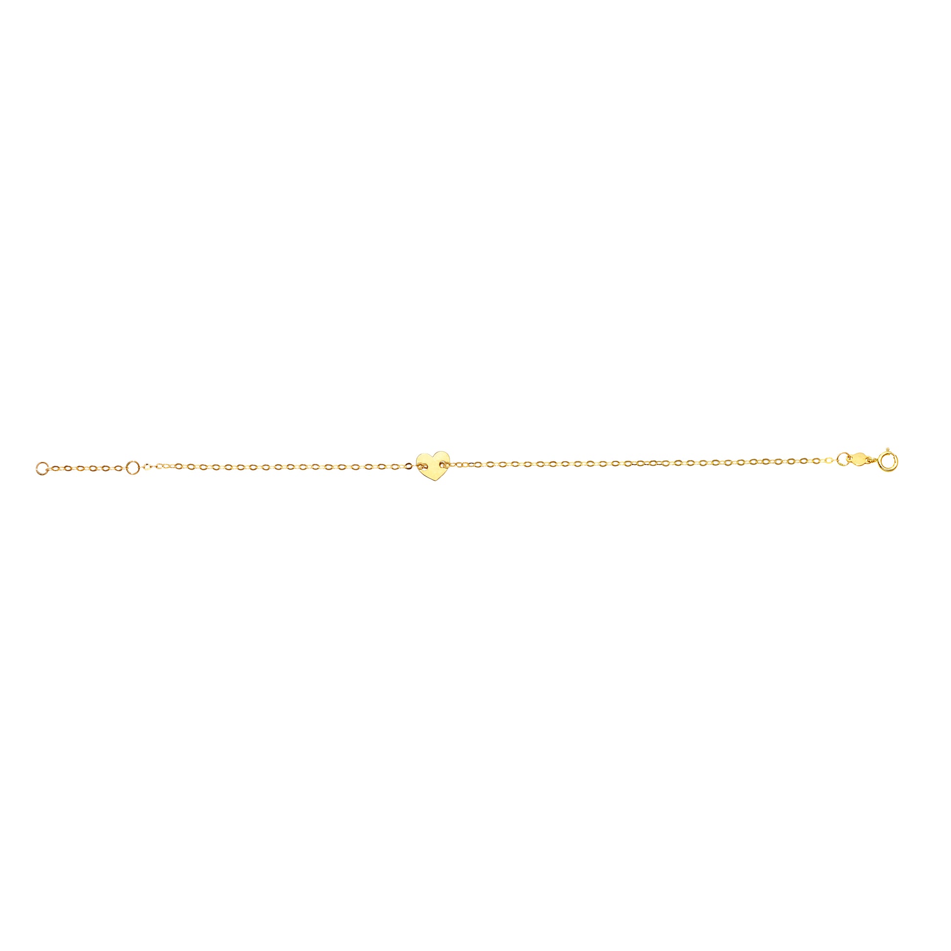 14K Gold Heart Bracelet