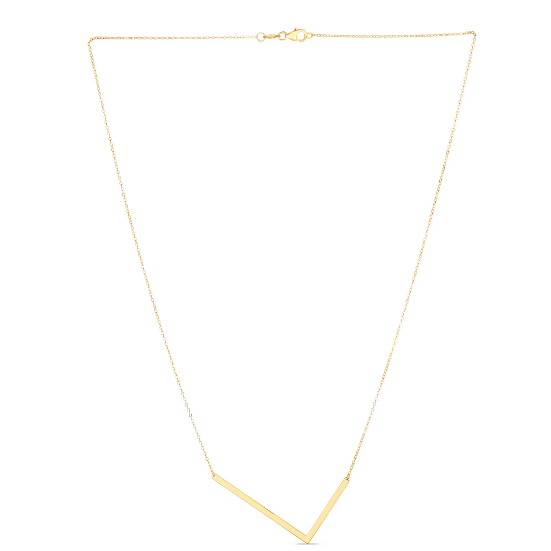 14K Gold Large Initial L Necklace