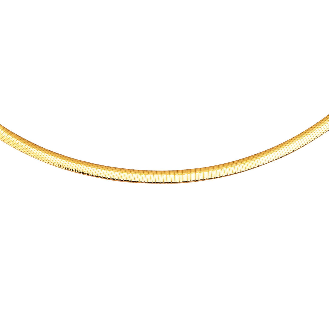 14K & Silver Reversible 5mm Omega Basic Chain