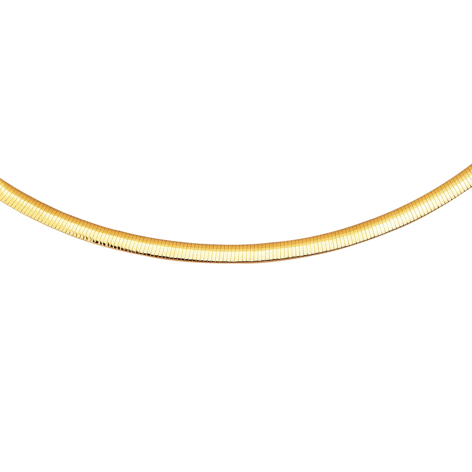 14K & Silver Reversible 5mm Omega Basic Chain