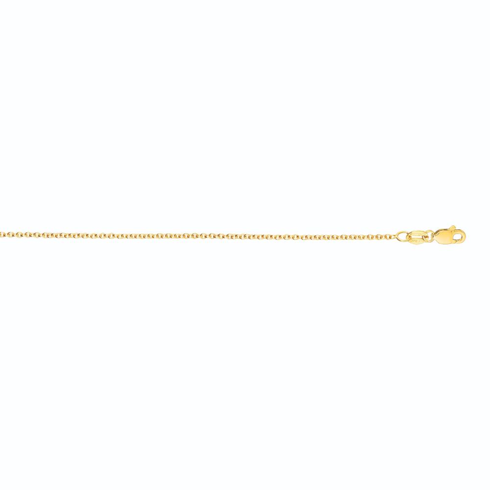 14K 2.6mm Round Cable Chain