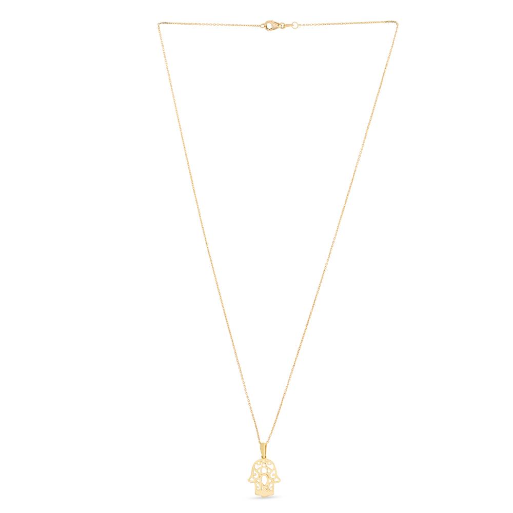 14K Gold Hamsa Necklace