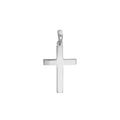 Straight-Edged Polished Cross Pendant