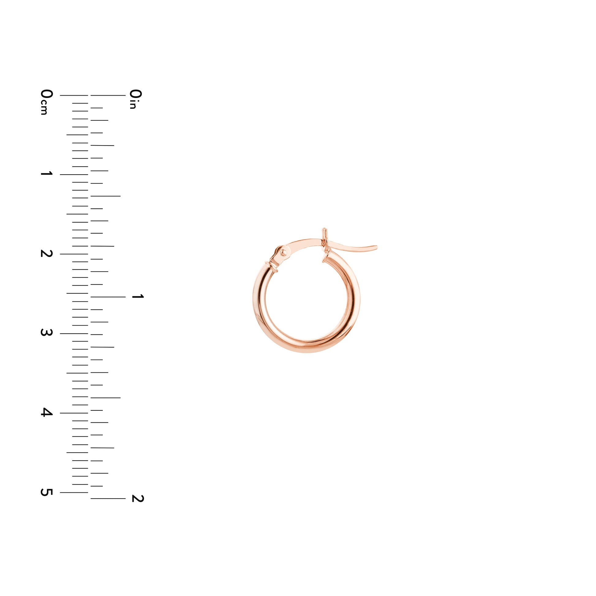 2mm x 15mm Polished Hoop Earrings