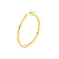 2mm x 30mm Polished Hoop Earrings