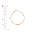 2mm x 30mm Polished Hoop Earrings