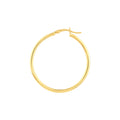 2mm x 35mm Polished Hoop Earrings