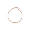 2mm x 35mm Polished Hoop Earrings