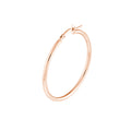 2mm x 35mm Polished Hoop Earrings