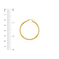3mm x 40mm Polished Hoop Earrings