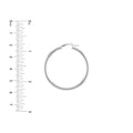 3mm x 40mm Polished Hoop Earrings