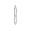 30mm x 4mm Diamond-Cut Hoop Earrings