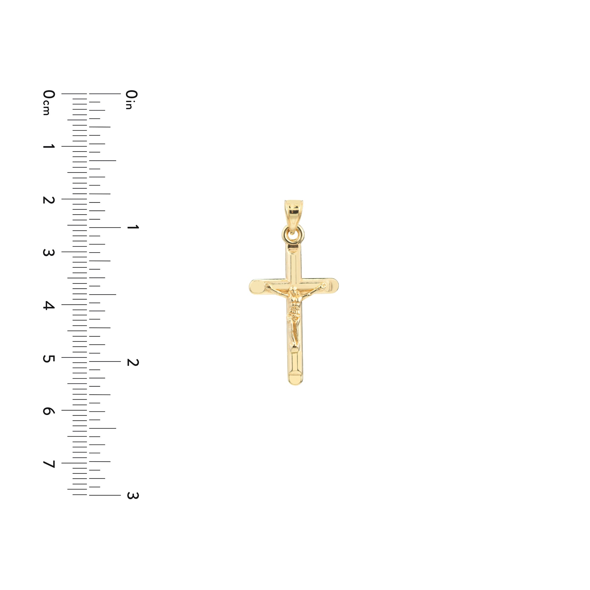 HP 3D Crucifix With Crimped Ends