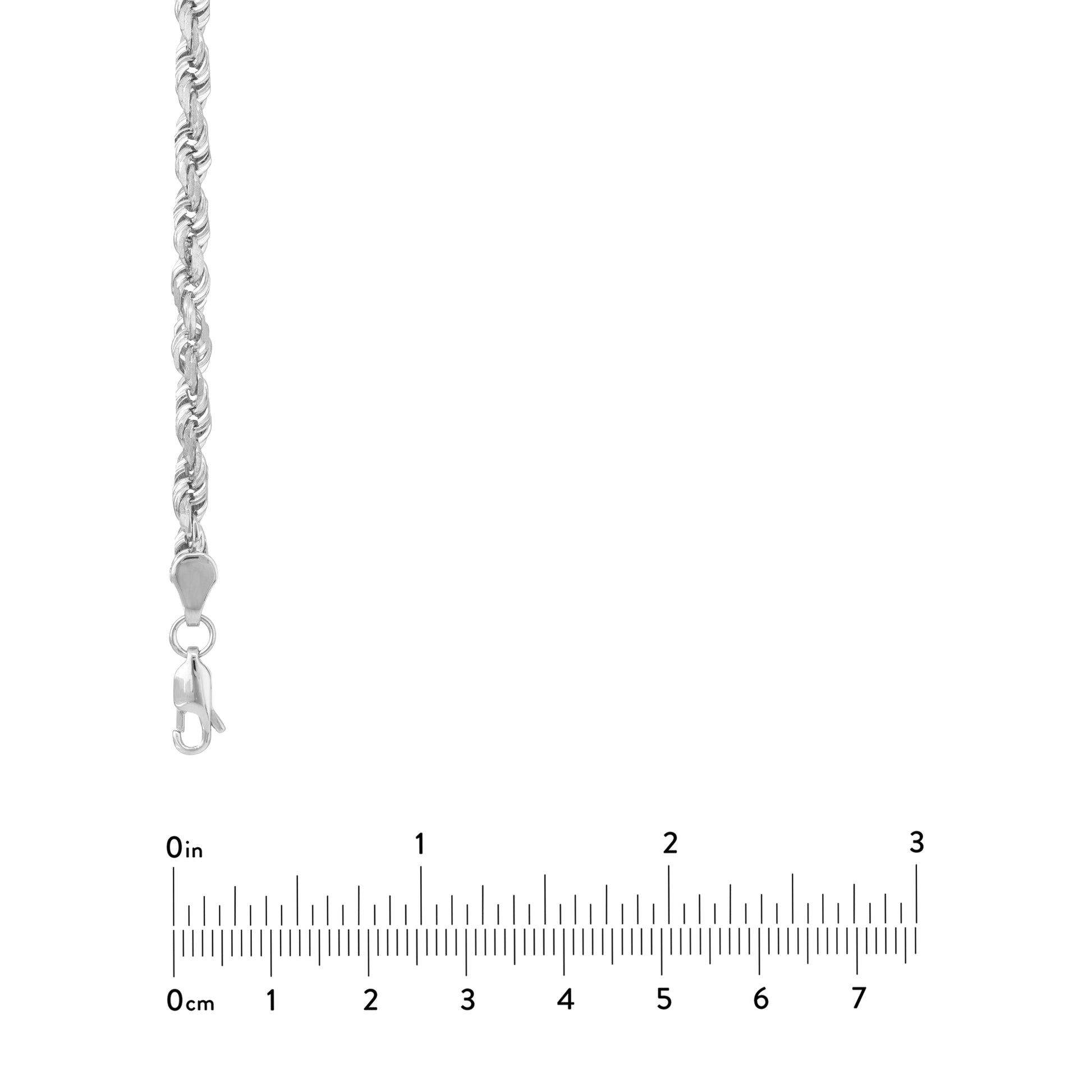 4.4mm D/C Rope Chain with Lobster Lock