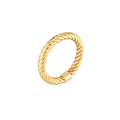 Twisted Rope Tube Ring