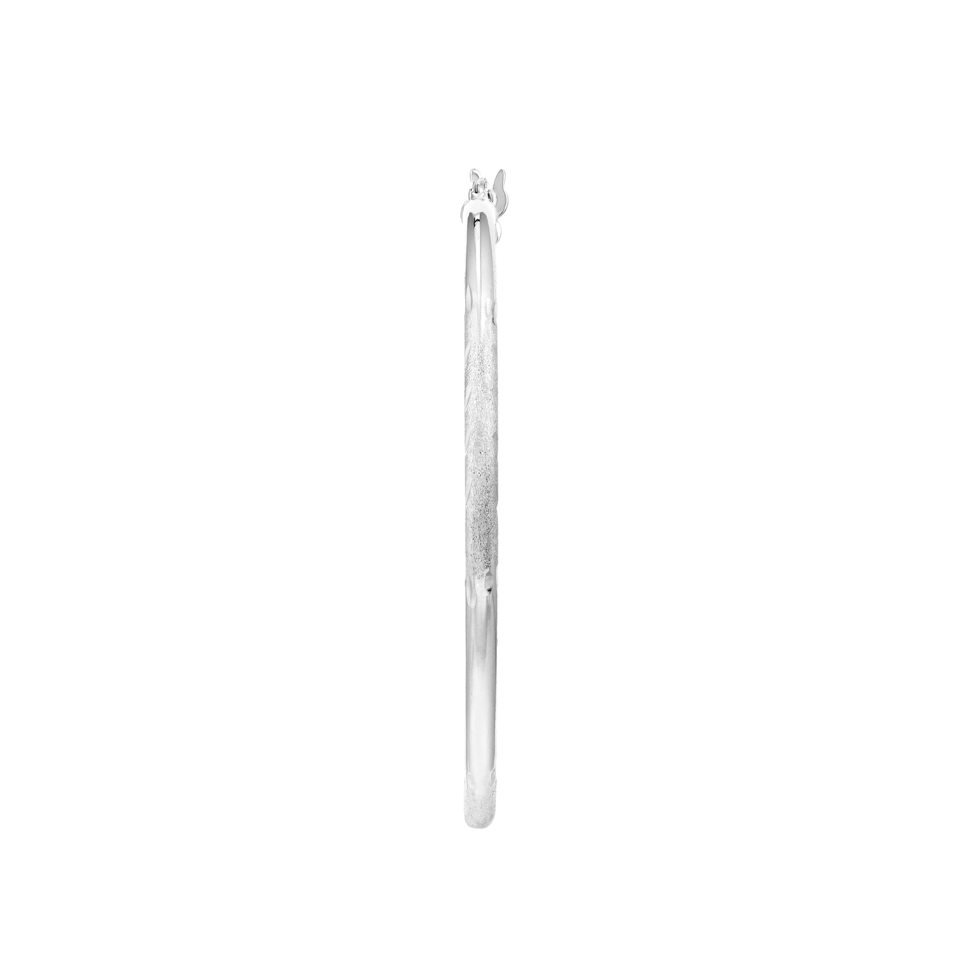2 X 40mm DC Florentine Hoop Earrings