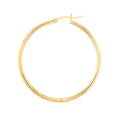 2 X 40mm DC Florentine Hoop Earrings