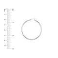 2 X 40mm DC Florentine Hoop Earrings