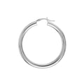40mm x 4mm Polished Hoop Earrings