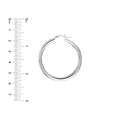 40mm x 4mm Polished Hoop Earrings